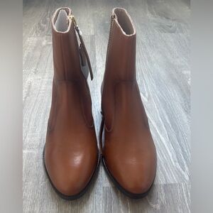 NWT women’s Her by Anthony Veer Brown Leather Ankle Boots size 7